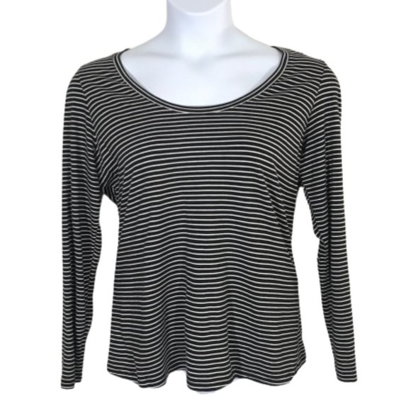 Boden Classic Striped Long Sleeve Shirt Top Sz 14 - Picture 1 of 7